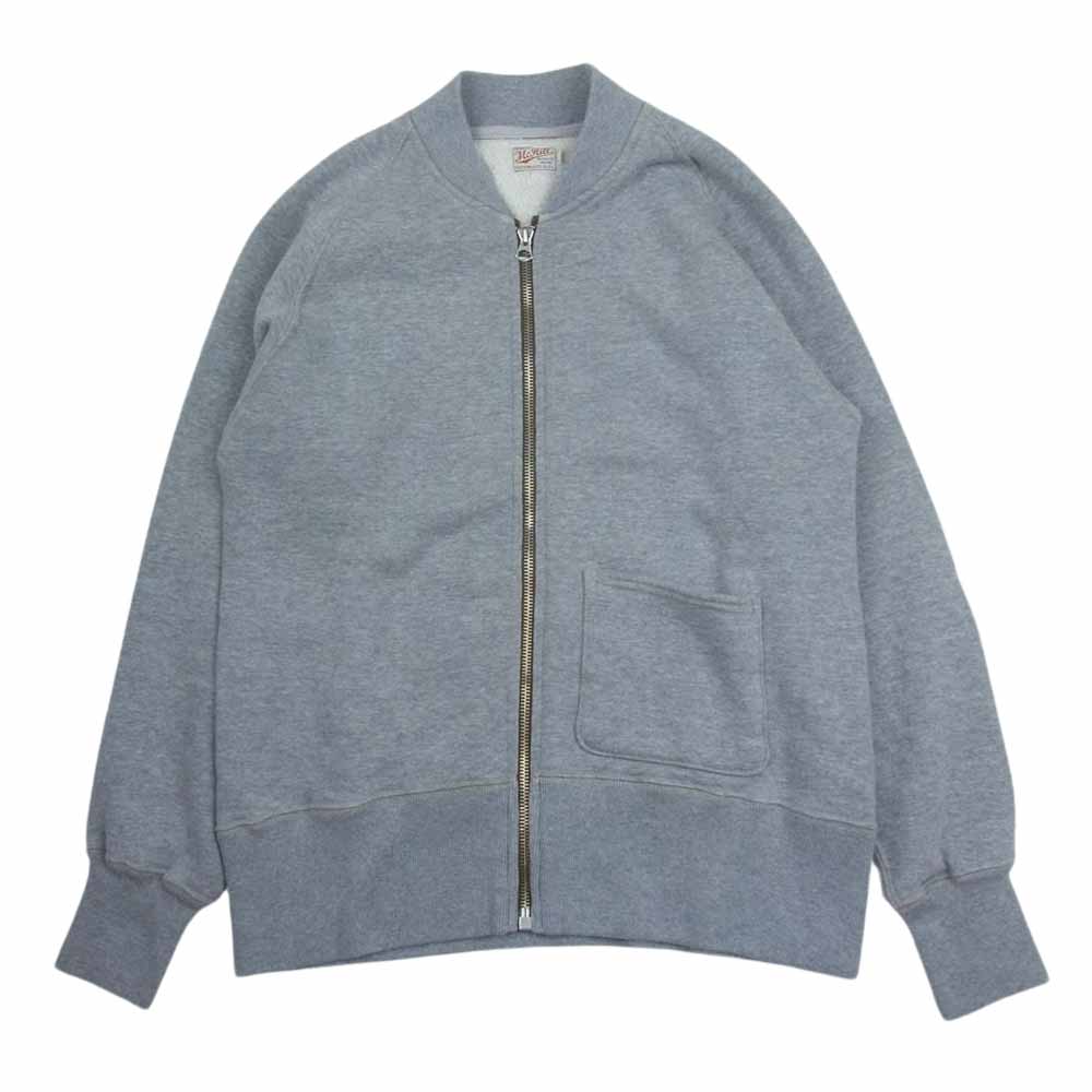 TOY'S McCOY トイズマッコイ McHILL SPORTS WEAR C-2 SWEAT ジップアップ スウェット グレー系 36【中古】