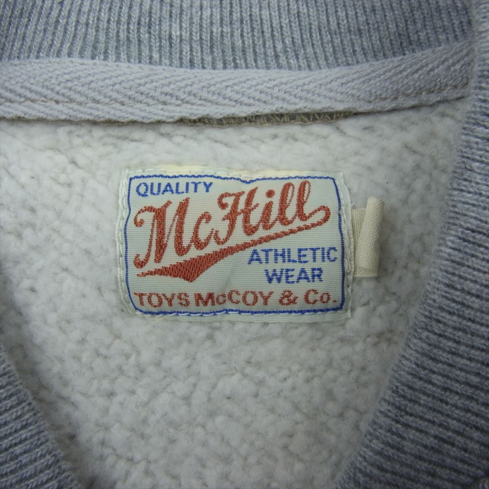 TOY'S McCOY トイズマッコイ McHILL SPORTS WEAR C-2 SWEAT ジップアップ スウェット グレー系 36【中古】
