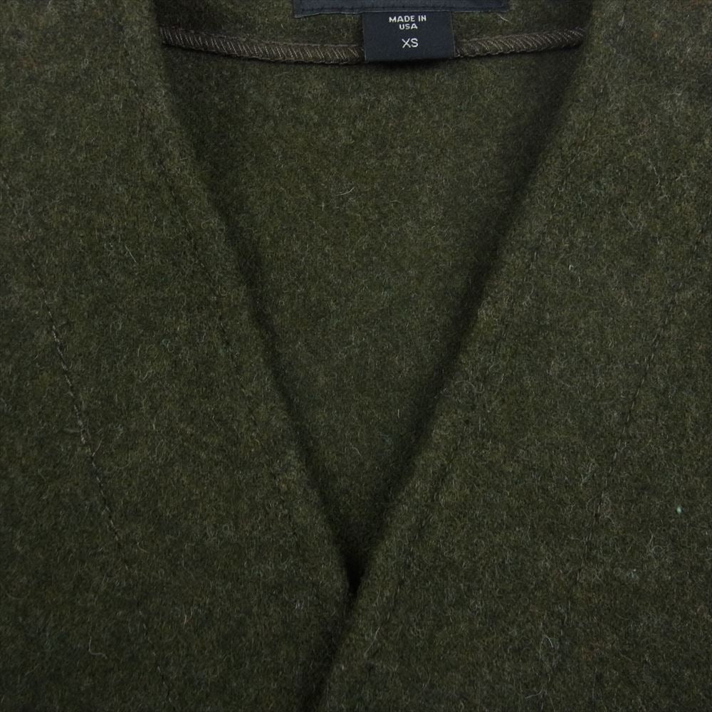 FILSON フィルソン USA製 VIRGIN WOOL VEST ヴァージン ウール ベスト カーキ系 XS【美品】【中古】