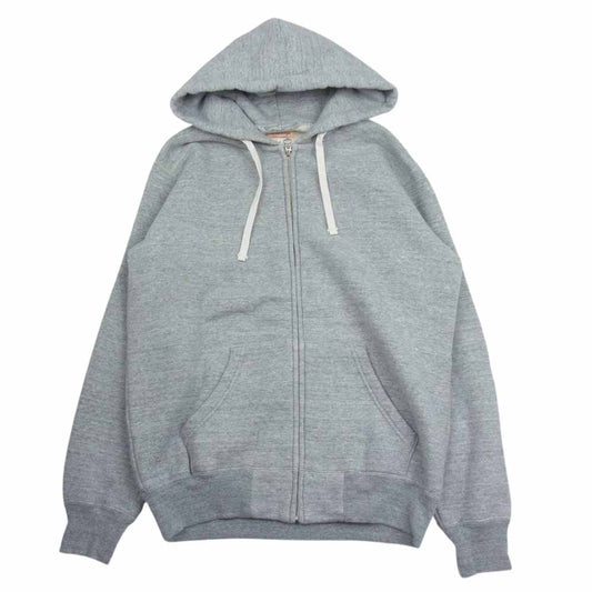 The REAL McCOY'S ザリアルマッコイズ QUALITY GARMENTS  コットン スウェット ジップ パーカー グレー系 S【中古】