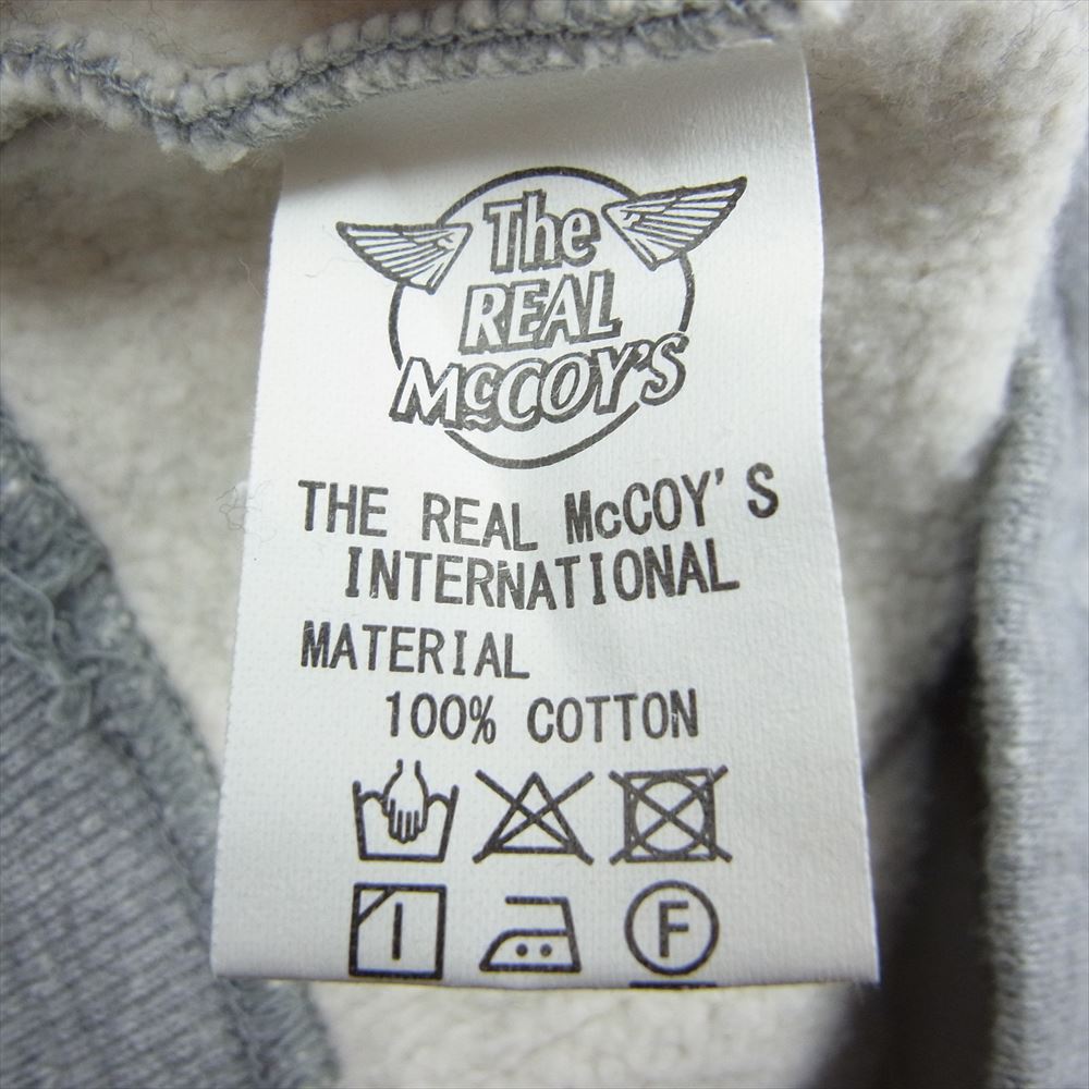 The REAL McCOY'S ザリアルマッコイズ QUALITY GARMENTS  コットン スウェット ジップ パーカー グレー系 S【中古】