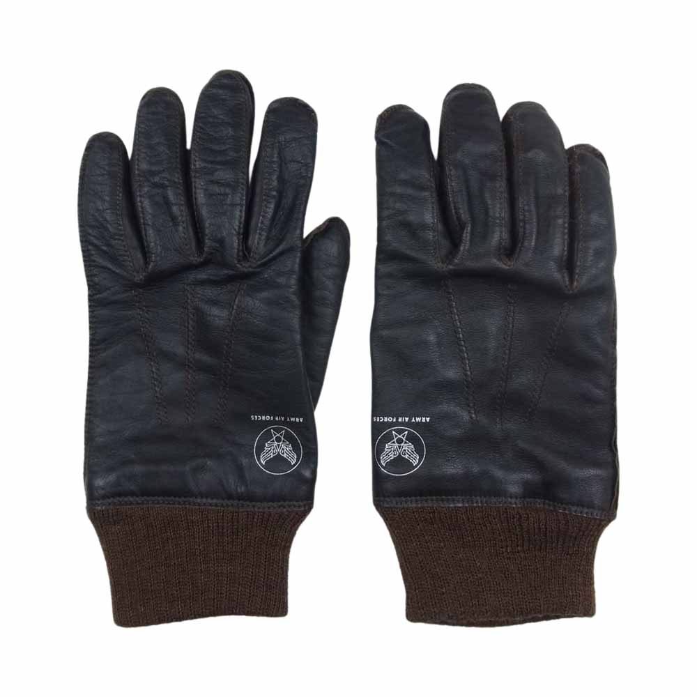 The REAL McCOY'S ザリアルマッコイズ MA22103 TYPE A-10 GLOVE, FLYING WINTER レザー グローブ ブラウン系【中古】