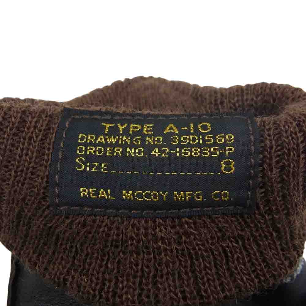 The REAL McCOY'S ザリアルマッコイズ MA22103 TYPE A-10 GLOVE, FLYING WINTER レザー グローブ ブラウン系【中古】