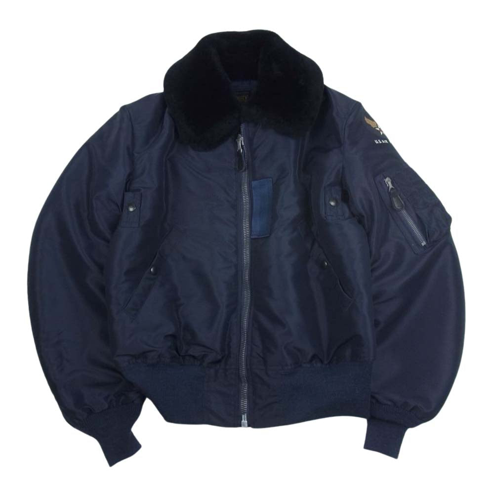 Buzz Rickson's バズリクソンズ BR15135 Type B-15C ボア フライト ジャケット ネイビー系 36【中古】