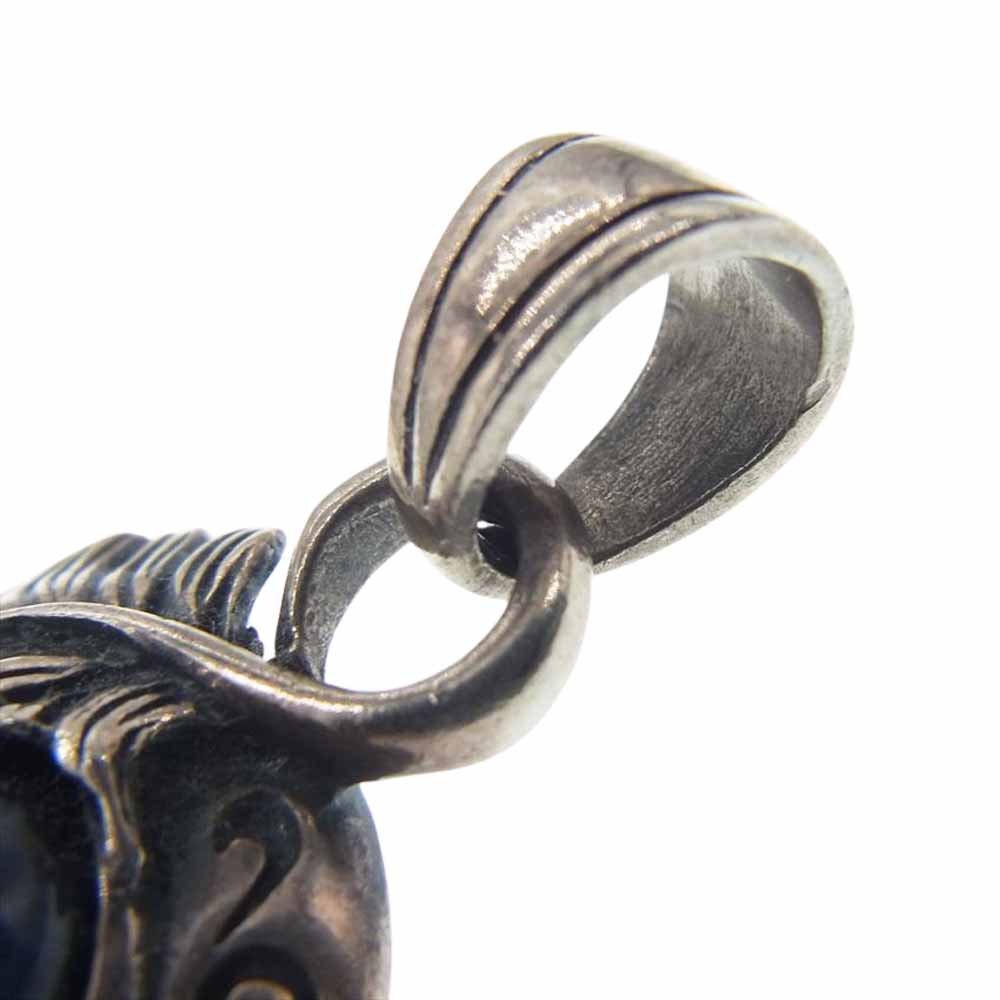 SAAD サード フェザー オニキス シルバー ペンダント トップ グレー系【中古】