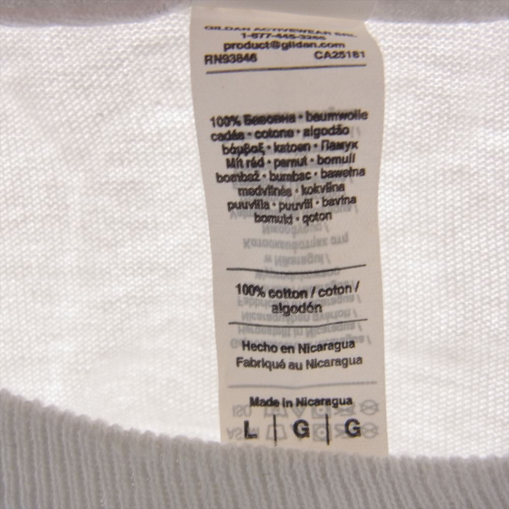 TENDERLOIN テンダーロイン LONG SLEEVE TEE 3A ロゴ プリント 長袖Tシャツ ホワイト系 L【中古】