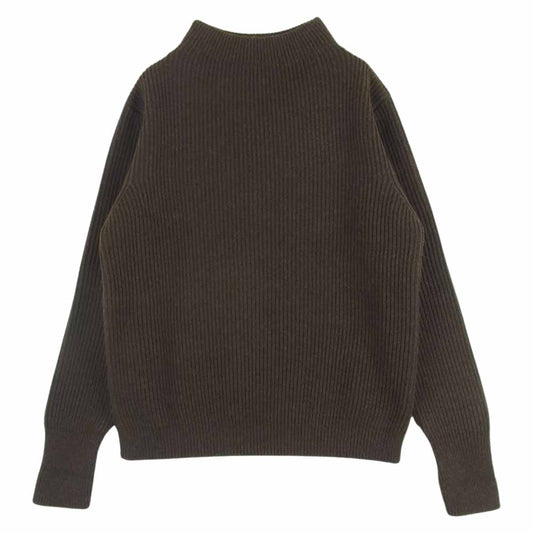 アンデルセンアンデルセン 5G 5gauge Crewneck 5ゲージ クルーネック ニット セーター ダークブラウン系 XL【中古】
