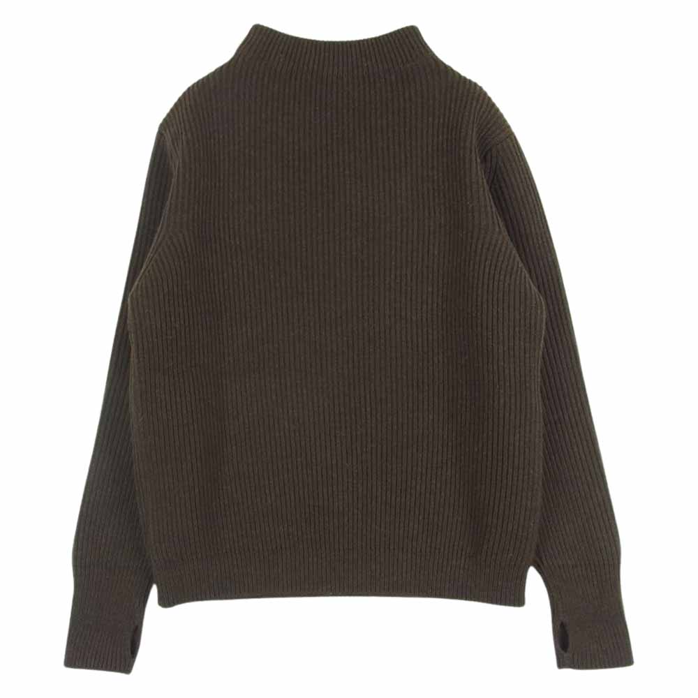 アンデルセンアンデルセン 5G 5gauge Crewneck 5ゲージ クルーネック ニット セーター ダークブラウン系 XL【中古】