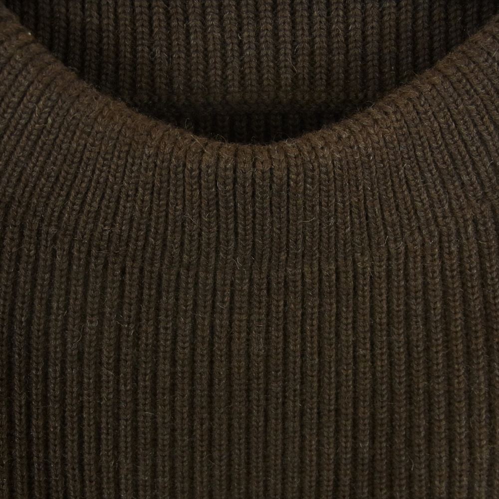 アンデルセンアンデルセン 5G 5gauge Crewneck 5ゲージ クルーネック ニット セーター ダークブラウン系 XL【中古】