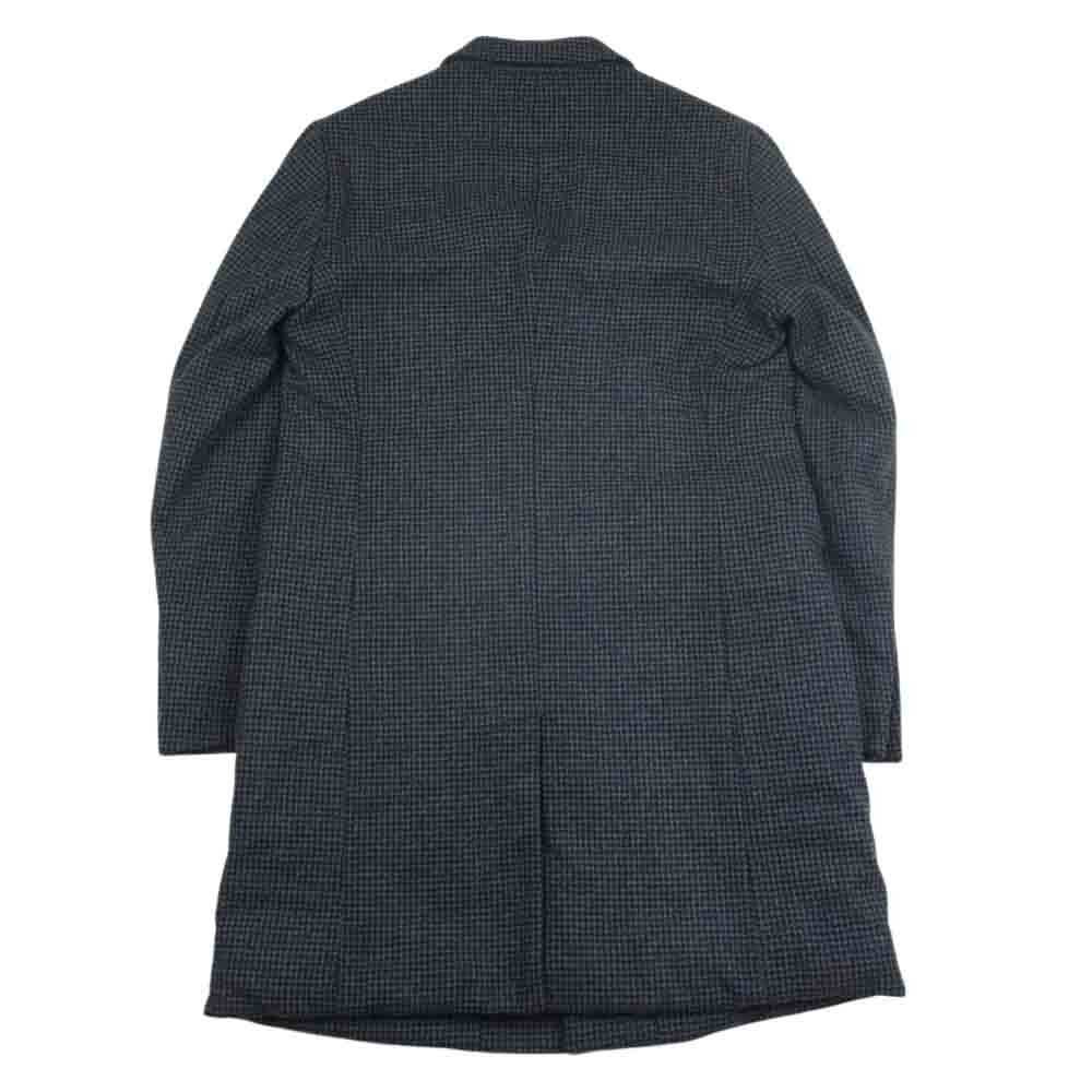 BURBERRY LONDON バーバリー ロンドン 8004381 千鳥柄 ウール ダウン コート ブラック系 グレー系 52【中古】