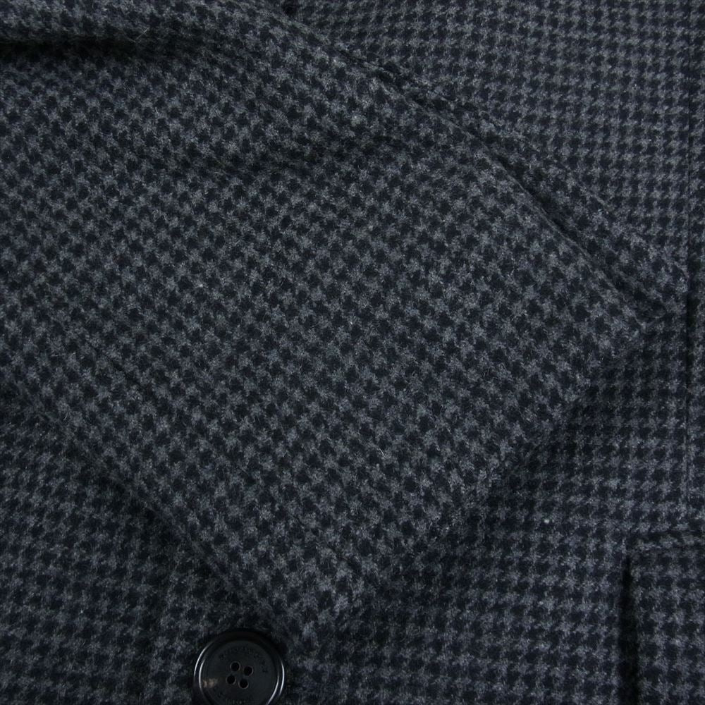 BURBERRY LONDON バーバリー ロンドン 8004381 千鳥柄 ウール ダウン コート ブラック系 グレー系 52【中古】
