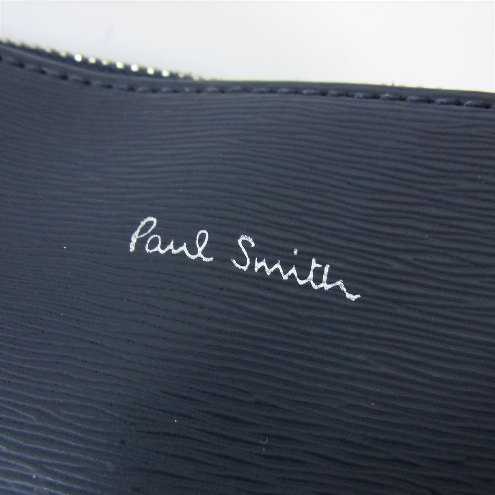 Paul Smith ポール・スミス レザー セカンドバッグ  ダークネイビー系【中古】
