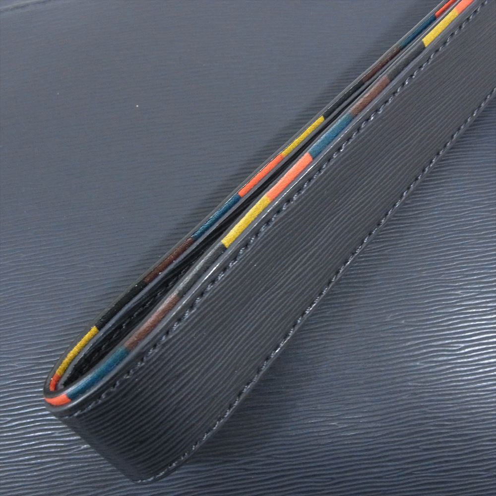 Paul Smith ポール・スミス レザー セカンドバッグ  ダークネイビー系【中古】