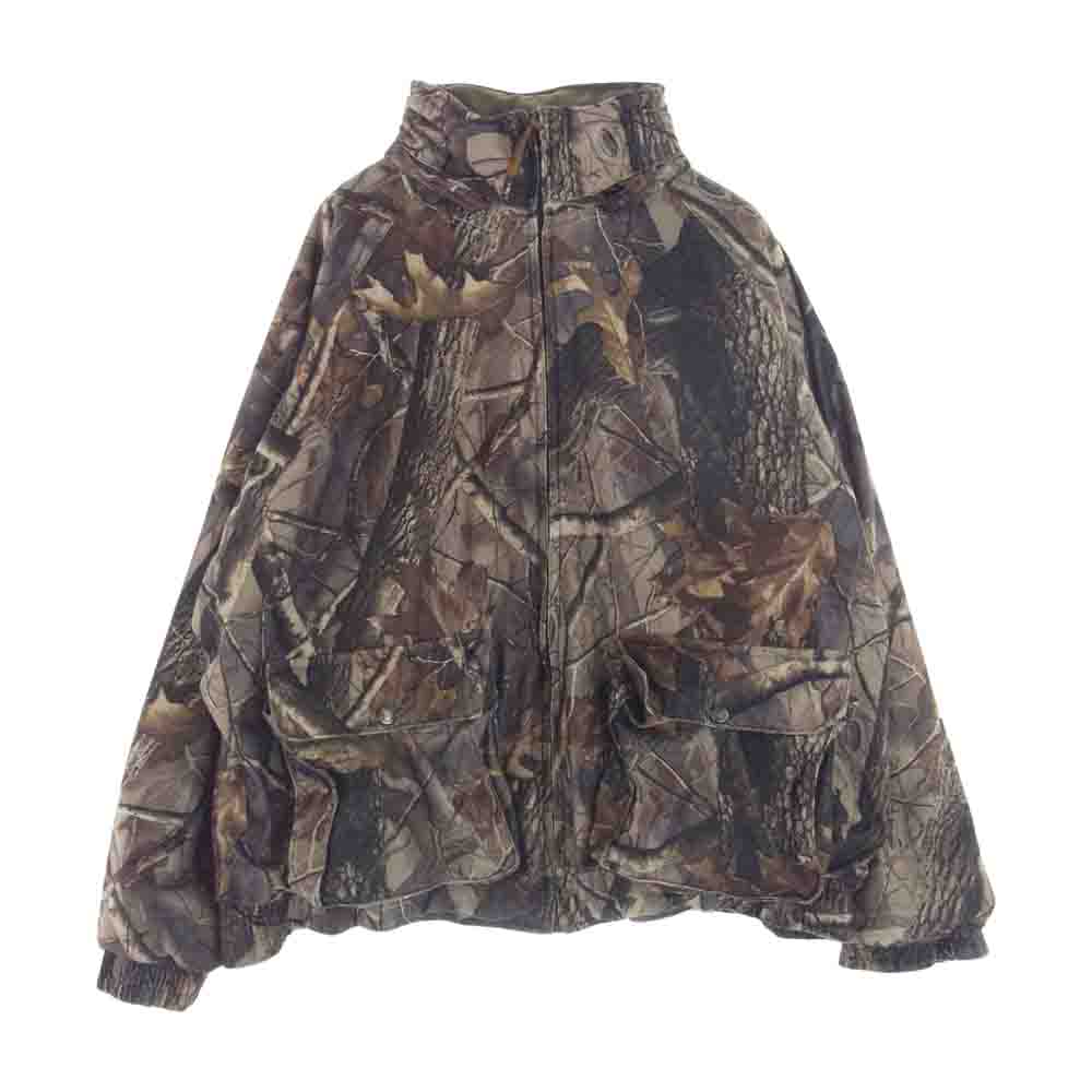 WOOLRICH ウールリッチ リアルツリー カモ リバーシブル 中綿 入りブルゾン カーキ系 XL【中古】
