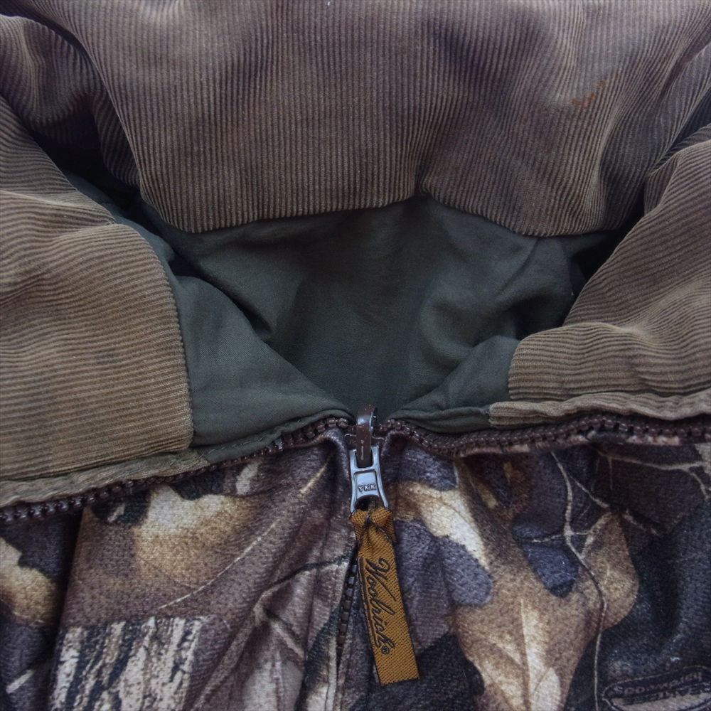 WOOLRICH ウールリッチ リアルツリー カモ リバーシブル 中綿 入りブルゾン カーキ系 XL【中古】