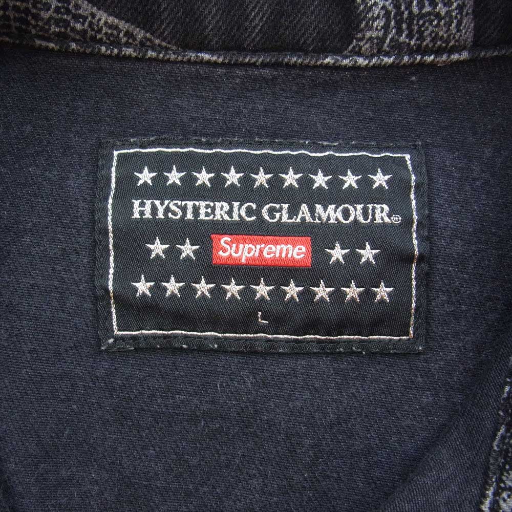 Supreme シュプリーム 21SS x Hysteric Glamour Snake Denim ヒステリック グラマー スネーク デニム ジャケット ブラック系 L【中古】