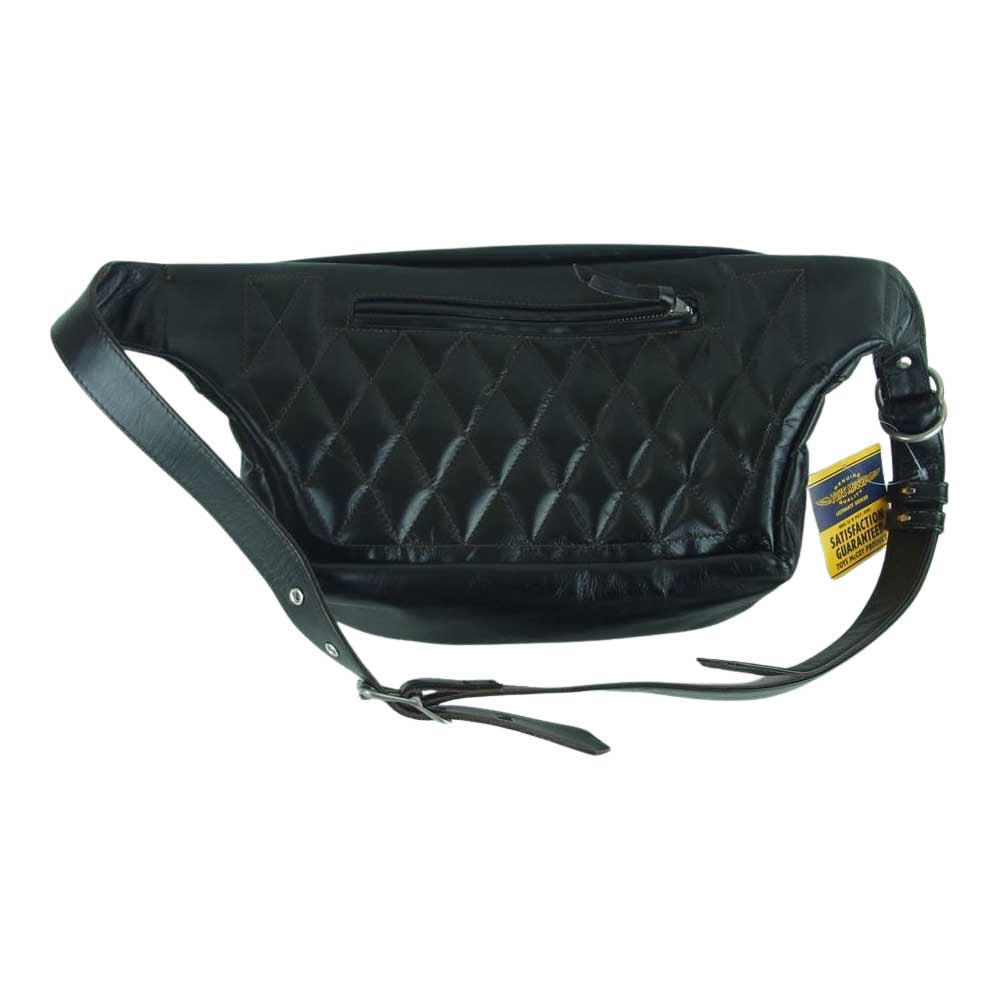 TOY'S McCOY トイズマッコイ TMA2327 DUAL BLADE BAG MAX ホースハイド デュアル ブレード マックス ボディ ウェスト バッグ ブラック系 030 F【美品】【中古】