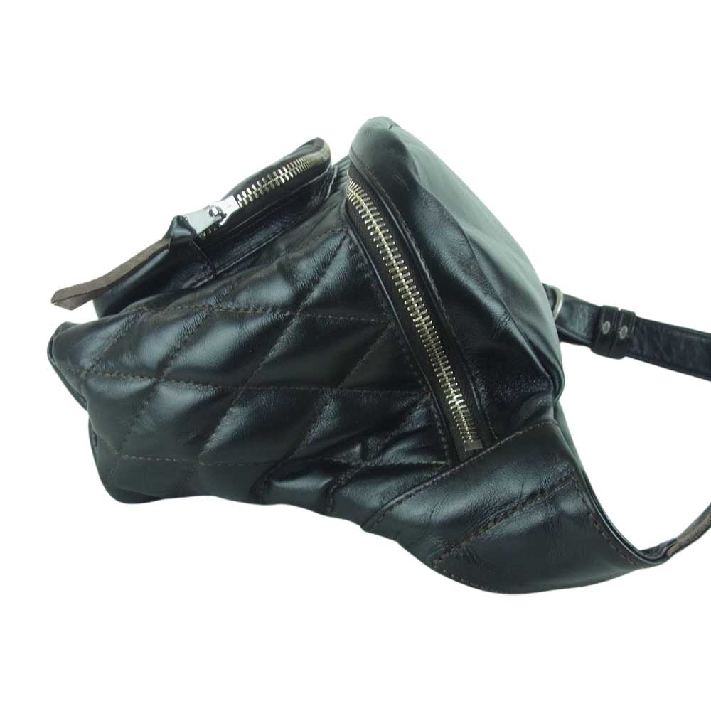 TOY'S McCOY トイズマッコイ TMA2327 DUAL BLADE BAG MAX ホースハイド デュアル ブレード マックス ボディ ウェスト バッグ ブラック系 030 F【美品】【中古】