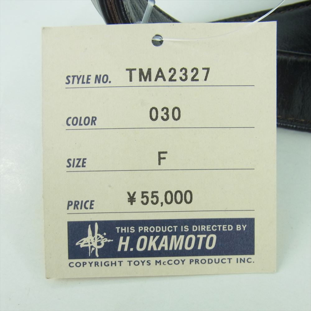 TOY'S McCOY トイズマッコイ TMA2327 DUAL BLADE BAG MAX ホースハイド デュアル ブレード マックス ボディ ウェスト バッグ ブラック系 030 F【美品】【中古】