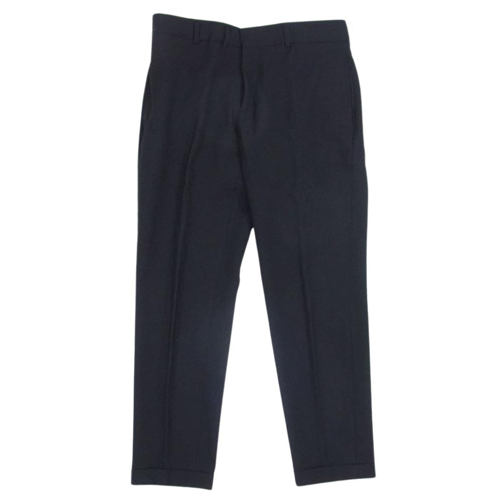 SAINT LAURENT サンローラン 510211 Y404W 国内正規品 ウール スラックス パンツ ブラック系 46【中古】