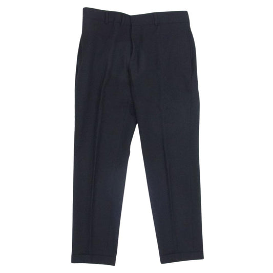 SAINT LAURENT サンローラン 510211 Y404W 国内正規品 ウール スラックス パンツ ブラック系 46【中古】