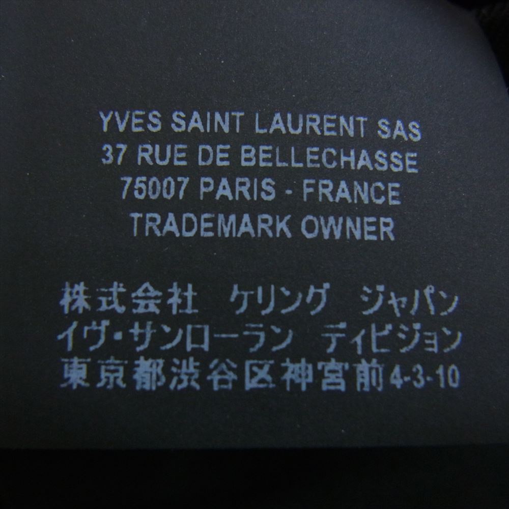 SAINT LAURENT サンローラン 510211 Y404W 国内正規品 ウール スラックス パンツ ブラック系 46【中古】