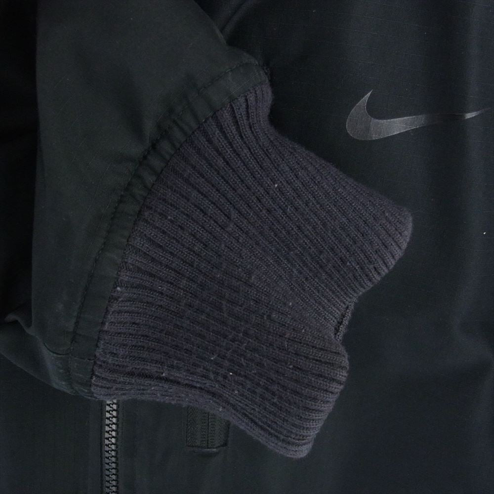 NIKE ナイキ 614687-010 ファー フード パーカ ナイロン 中綿 ジャケット ブラック系 L【中古】