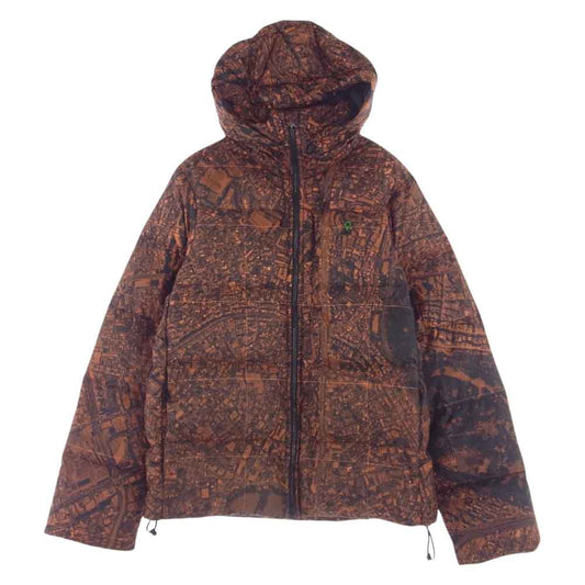 nitraid ナイトレイド NR011-HJ08 シティ 総柄 中綿 パーカー ジャケット オレンジ系 M【中古】