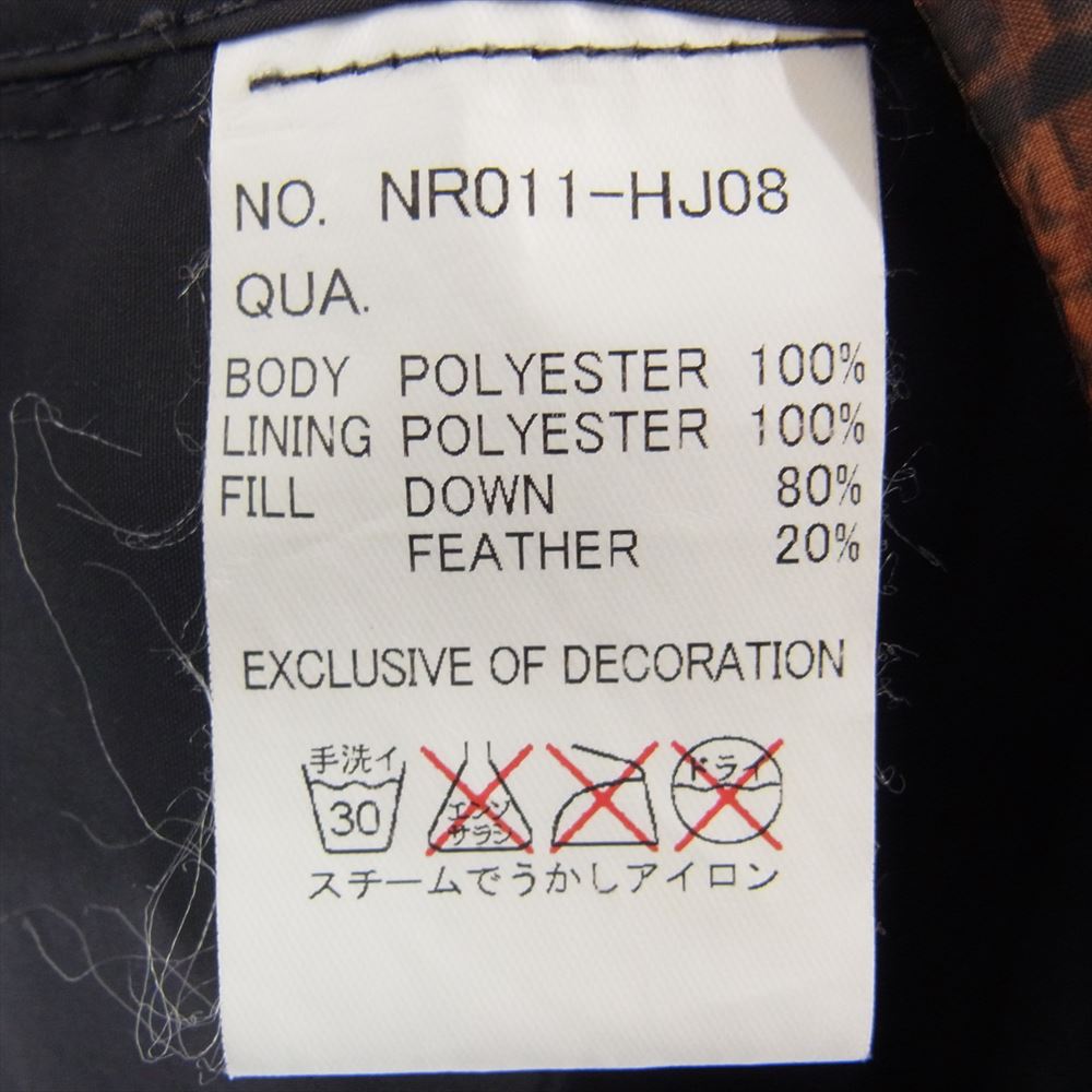 nitraid ナイトレイド NR011-HJ08 シティ 総柄 中綿 パーカー ジャケット オレンジ系 M【中古】