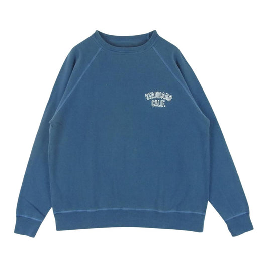 STANDARD CALIFORNIA スタンダードカリフォルニア SD Pima cotton Logo Sweat ピマコットン スウェット クルーネック ブルー系 M【極上美品】【中古】