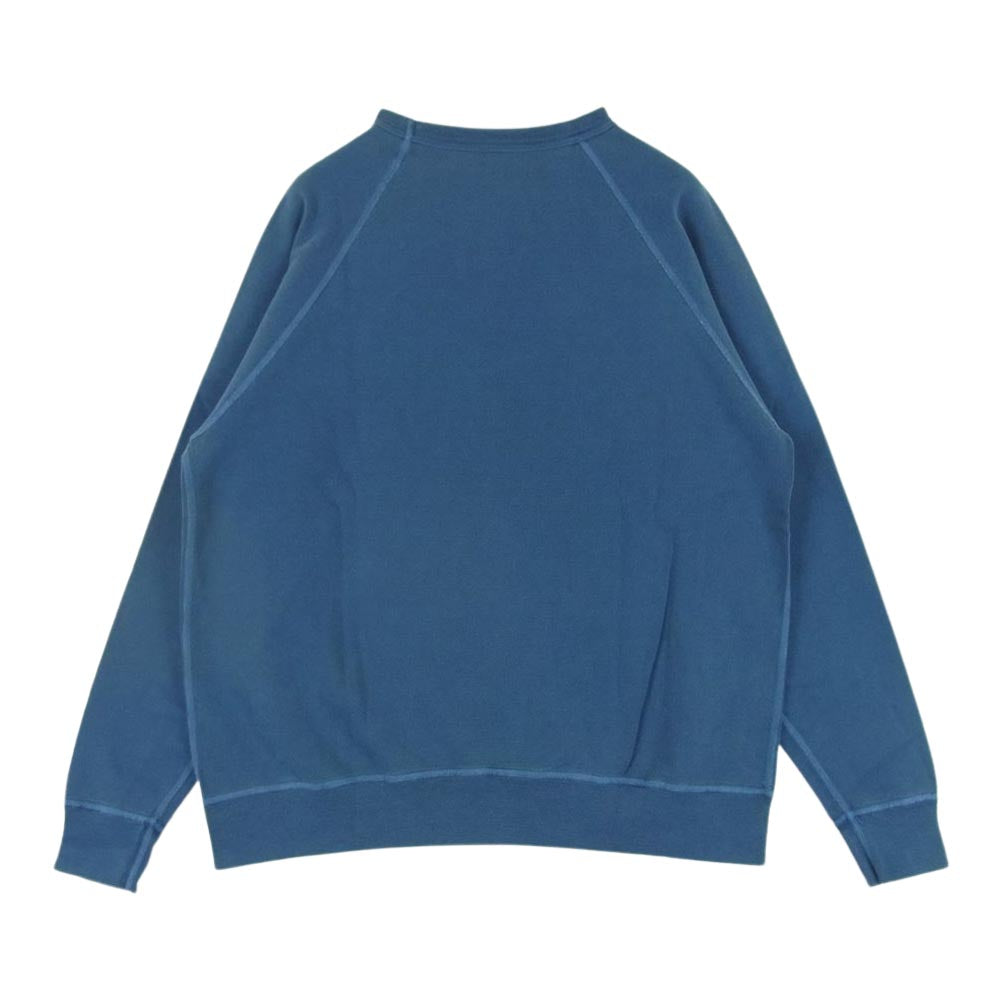 STANDARD CALIFORNIA スタンダードカリフォルニア SD Pima cotton Logo Sweat ピマコットン スウェット クルーネック ブルー系 M【極上美品】【中古】