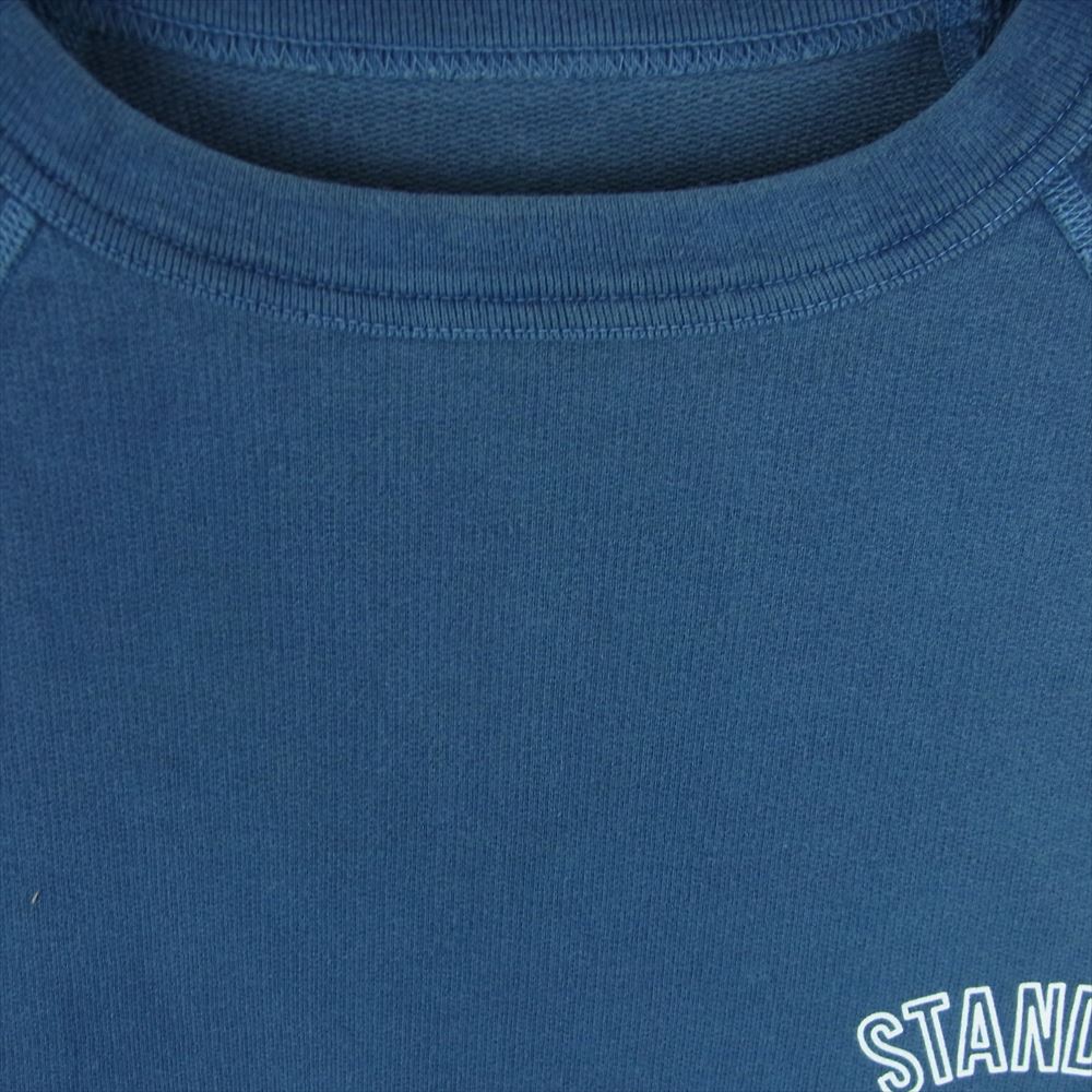 STANDARD CALIFORNIA スタンダードカリフォルニア SD Pima cotton Logo Sweat ピマコットン スウェット クルーネック ブルー系 M【極上美品】【中古】