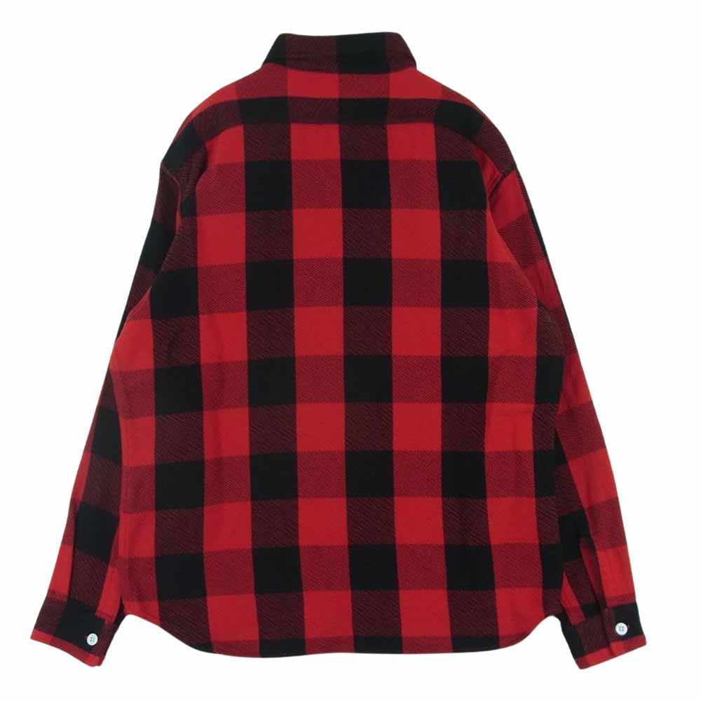 STANDARD CALIFORNIA スタンダードカリフォルニア FLANNEL CHECK SHIRT フランネル ブロック チェック 長袖 シャツ レッド系 ブラック系 M【新古品】【未使用】【中古】