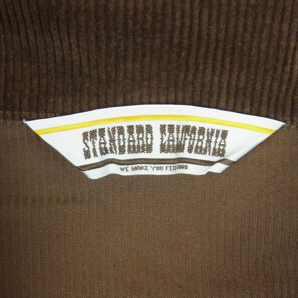 STANDARD CALIFORNIA スタンダードカリフォルニア SD Corduroy Harrington Jacket コーデュロイ ハリントン ジャケット ブラウン系 M【極上美品】【中古】