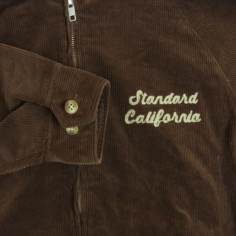 STANDARD CALIFORNIA スタンダードカリフォルニア SD Corduroy Harrington Jacket コーデュロイ ハリントン ジャケット ブラウン系 M【極上美品】【中古】