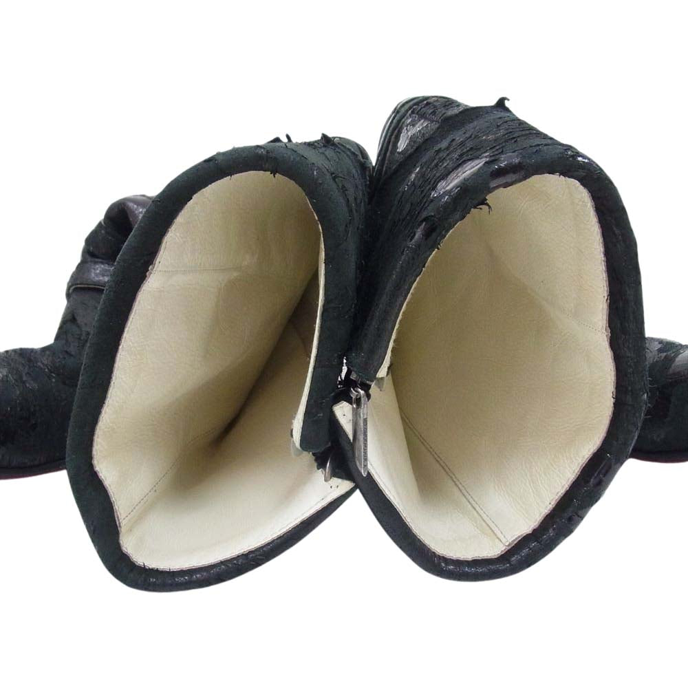 ヒロムタカハラ Deer skin Long Boots ディアスキン 鹿革 サイドジップ