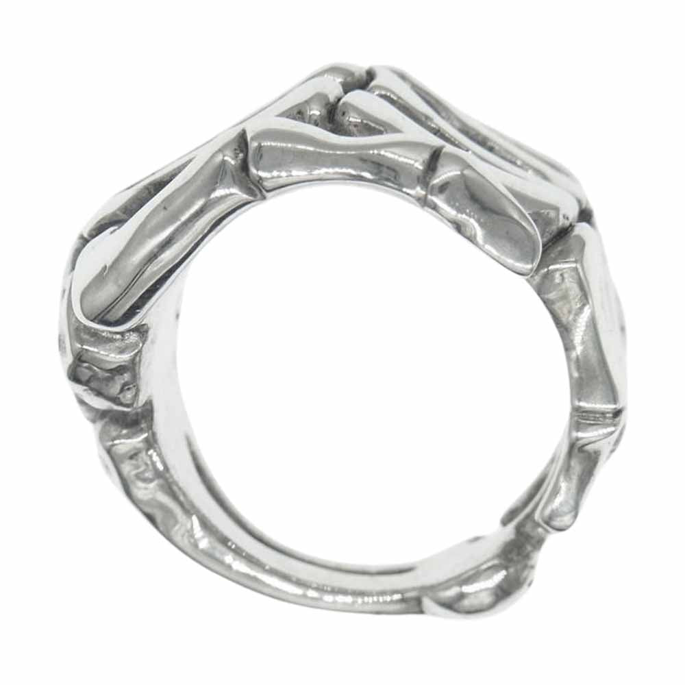 CRAZY PIG クレイジーピッグ BONE HAND DESIGNS スカル ボーン ハンド リング シルバー系【中古】