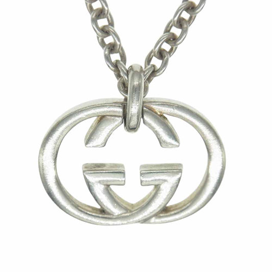 GUCCI グッチ インターロッキング ブリットGG ネックレス Ag925 シルバー系【中古】