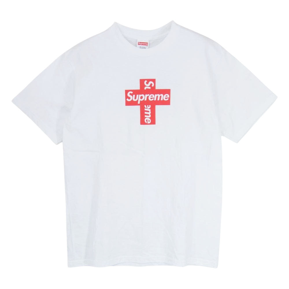 Supreme シュプリーム 20AW Cross Box Logo Tee クロス ボックスロゴ 半袖 Tシャツ ホワイト系 S【中古】