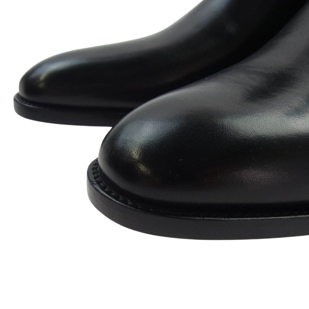 SAINT LAURENT サンローラン 592438 wyatt chelsea boots レザー サイドゴア チェルシー ブーツ  ブラック系 43【新古品】【未使用】【中古】