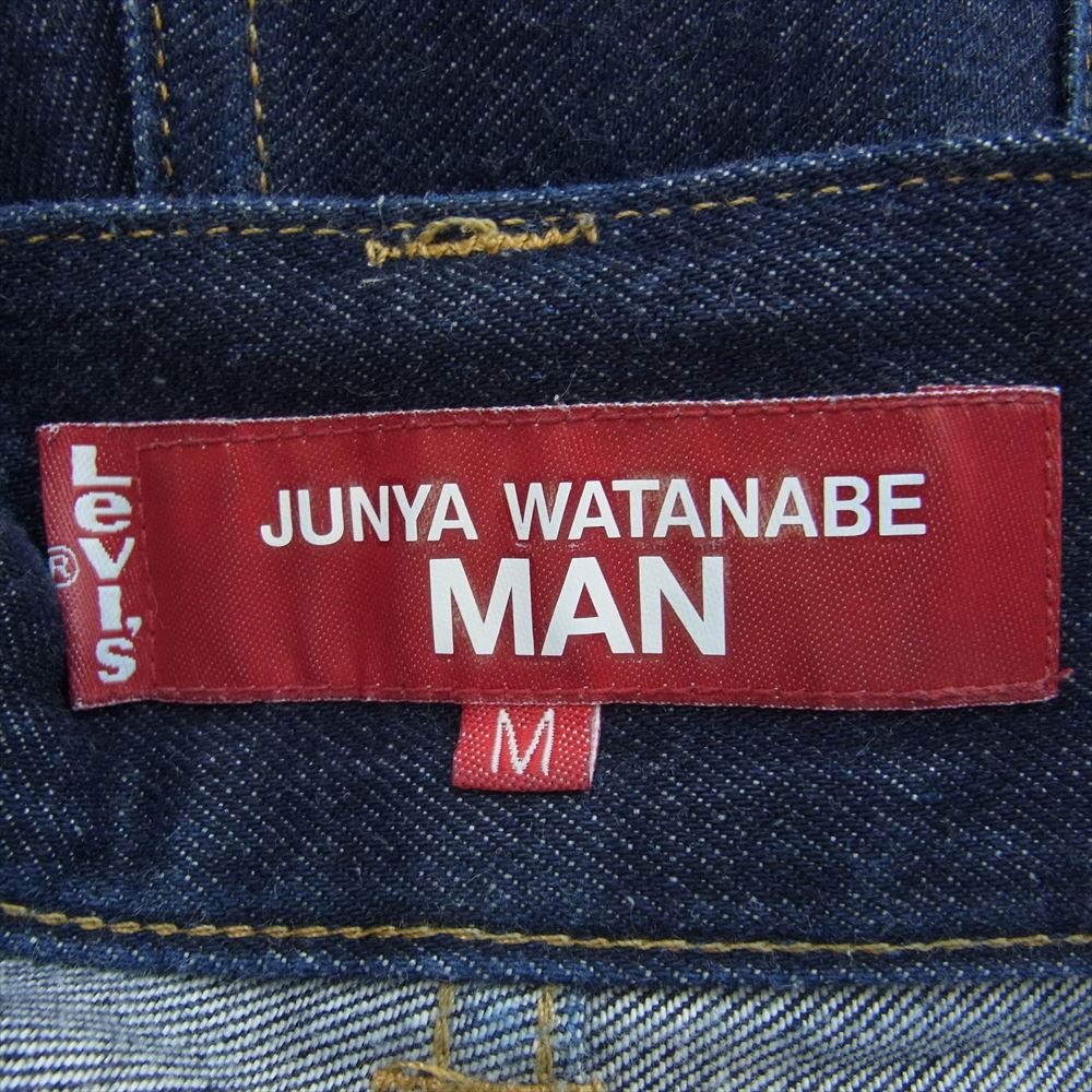 JUNYA WATANABE COMME des GARCONS MAN ジュンヤワタナベコムデギャルソンマン 23SS  WK-P914 × Levis リーバイス ハイウエスト ワイド デニムパンツ インディゴブルー系 M【中古】