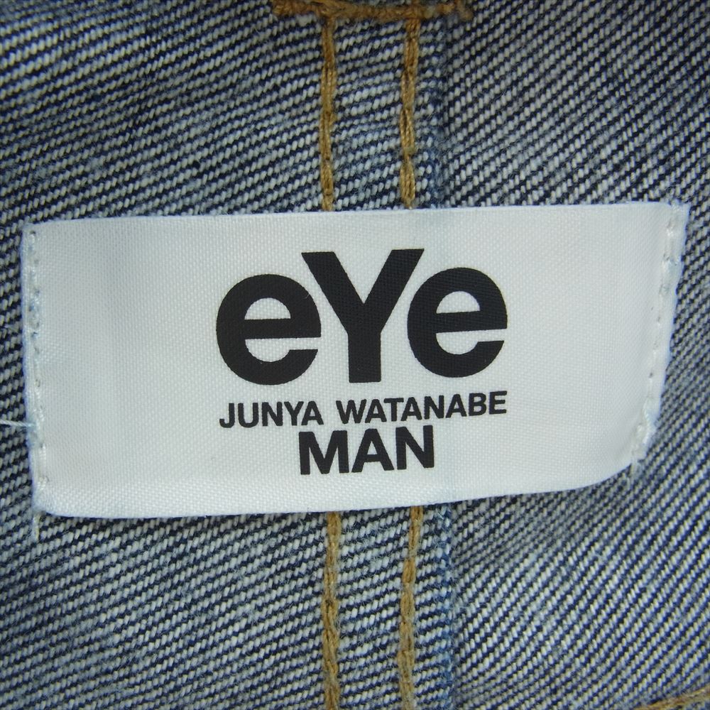 JUNYA WATANABE COMME des GARCONS MAN ジュンヤワタナベコムデギャルソンマン 23SS  WK-P914 × Levis リーバイス ハイウエスト ワイド デニムパンツ インディゴブルー系 M【中古】