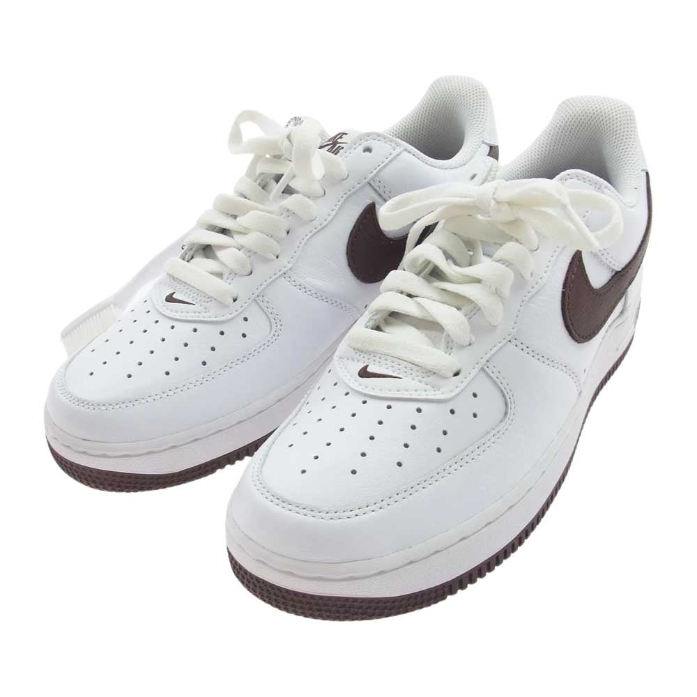 NIKE ナイキ DM0576-100  Air Force 1 LOW RETORO Color of the Month Chocolate White エアフォース1 ローカット スニーカー チョコレート ホワイト ホワイト系 25.5cm【新古品】【未使用】【中古】