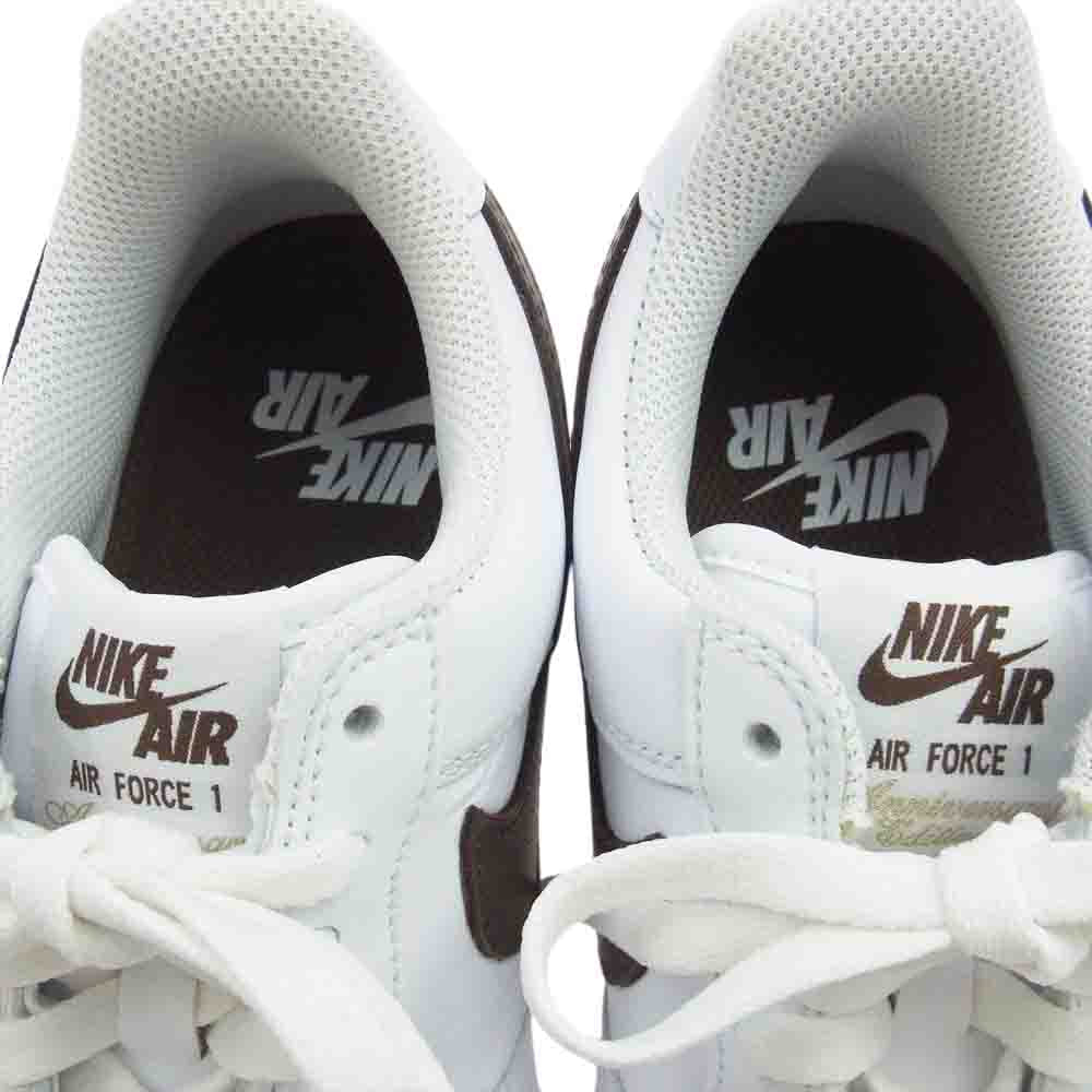 NIKE ナイキ DM0576-100  Air Force 1 LOW RETORO Color of the Month Chocolate White エアフォース1 ローカット スニーカー チョコレート ホワイト ホワイト系 25.5cm【新古品】【未使用】【中古】