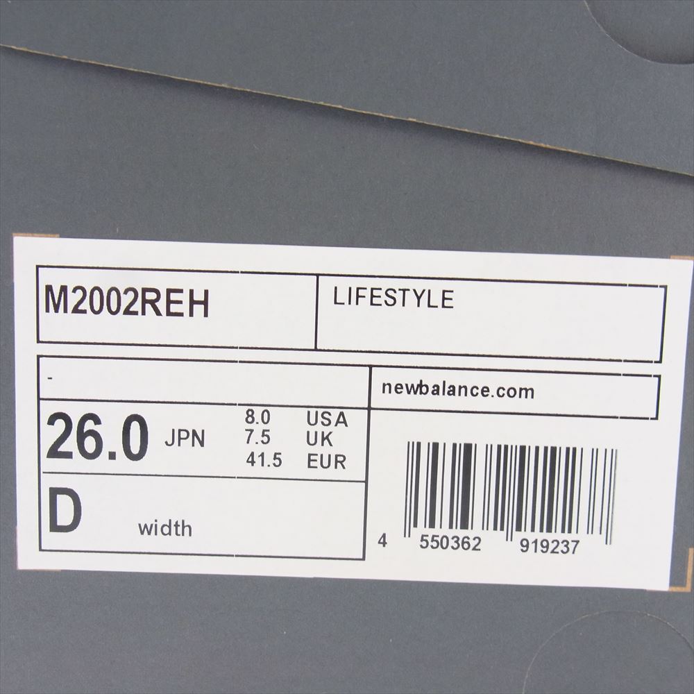 NEW BALANCE ニューバランス M2002REH M2002REH スニーカー ランニング シューズ ダークグレー系 26cm【新古品】【未使用】【中古】