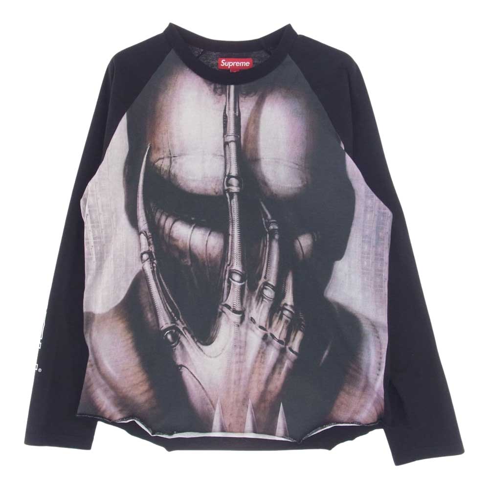 Supreme シュプリーム 23AW H.R. Giger Raglan L/ S Top ハンス リューディ ギーガー ラグラン Tシャツ ブラック系 M【中古】