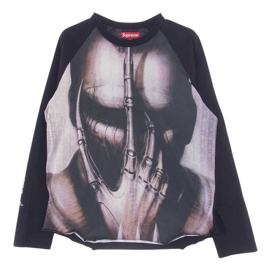 Supreme シュプリーム 23AW H.R. Giger Raglan L/ S Top ハンス リューディ ギーガー ラグラン Tシャツ ブラック系 M【中古】