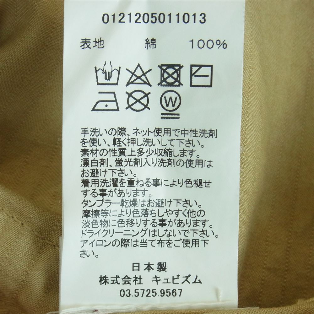 VISVIM ビズビム 21AW 0121205011013 DOMAIN L/S DMGD シャツ ジャケット コットン 日本製 ベージュ系 3【美品】【中古】