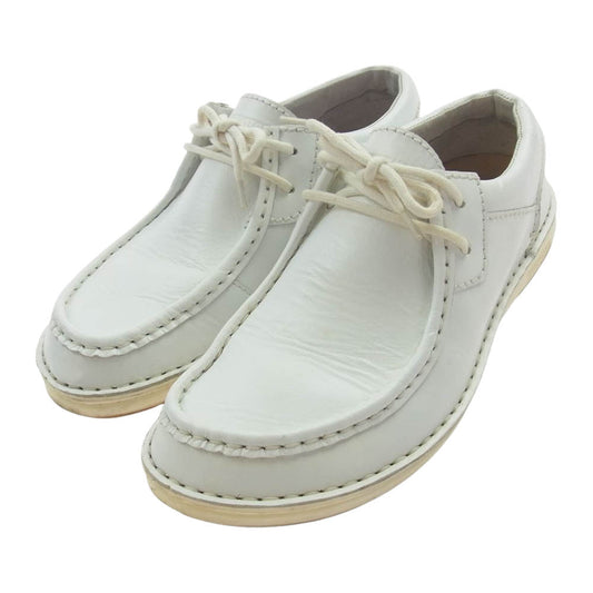 BIRKENSTOCK ビルケンシュトック PASADENA パサデナ レザー シューズ ホワイト系 39【中古】