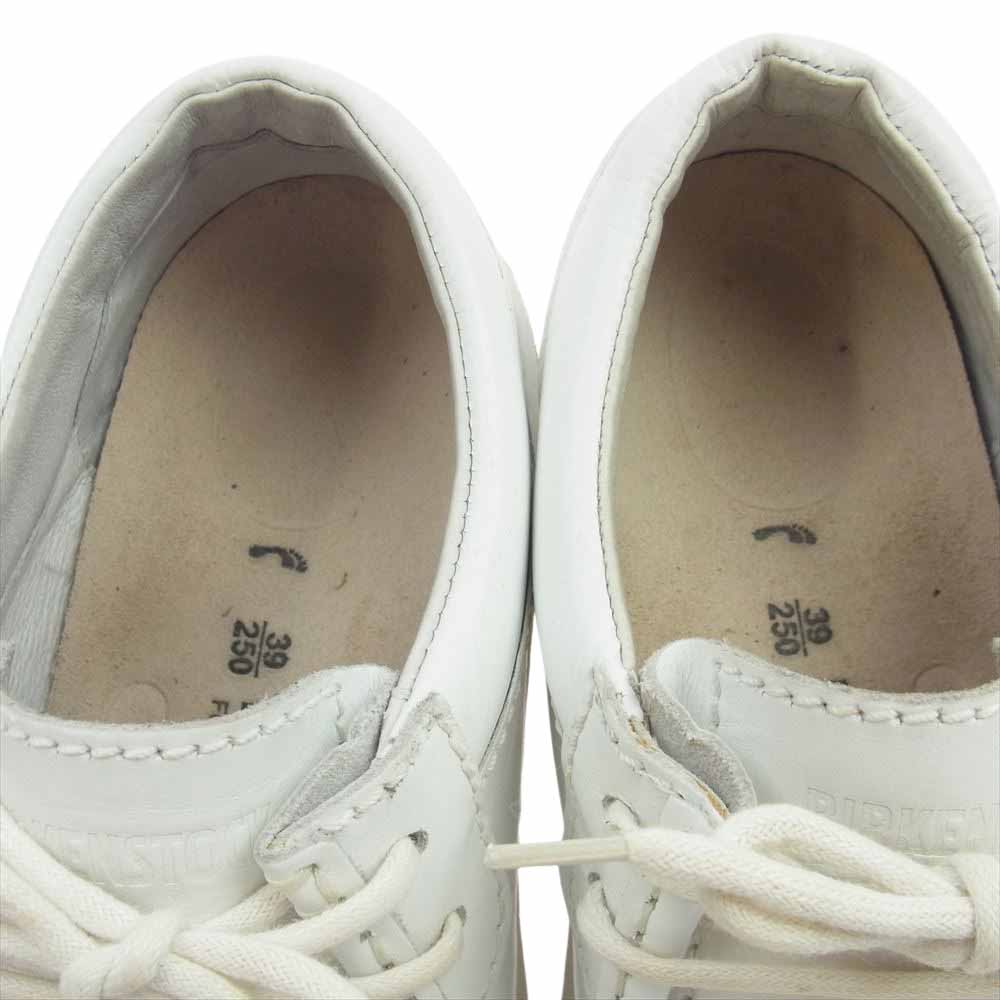BIRKENSTOCK ビルケンシュトック PASADENA パサデナ レザー シューズ ホワイト系 39【中古】